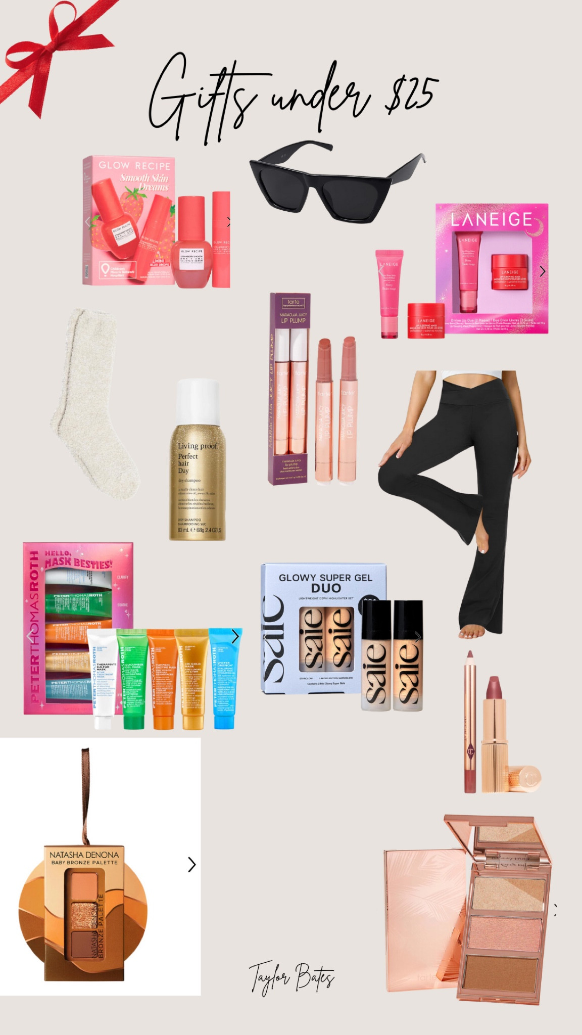 Gift guide under $25 dollars 

Amazon - Sephora - Gift Guide - Holiday - Christmas - Stocking Stuffers 



#LTKfindsunder50 #LTKHoliday #LTKGiftGuide