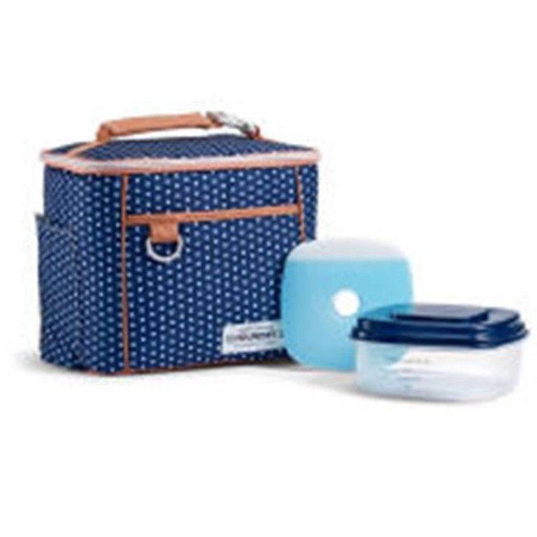 Fit & Fresh Navy White Dot Promenade Bag | Walmart (US)