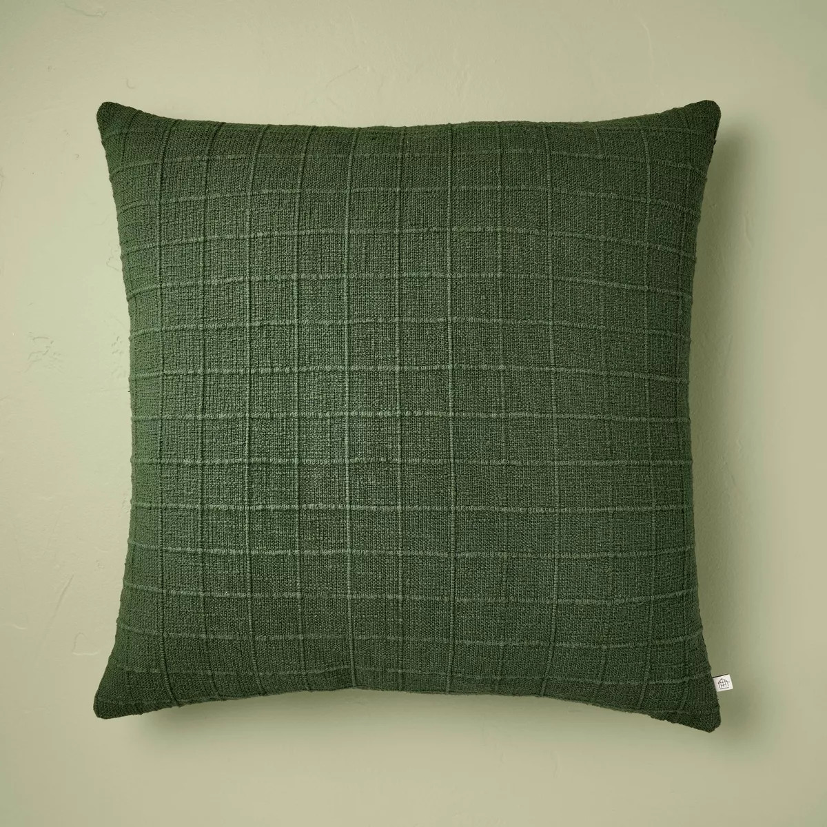 Textured Grid Throw Pillow Dark Green - Hearth & Hand™ with Magnolia | Target