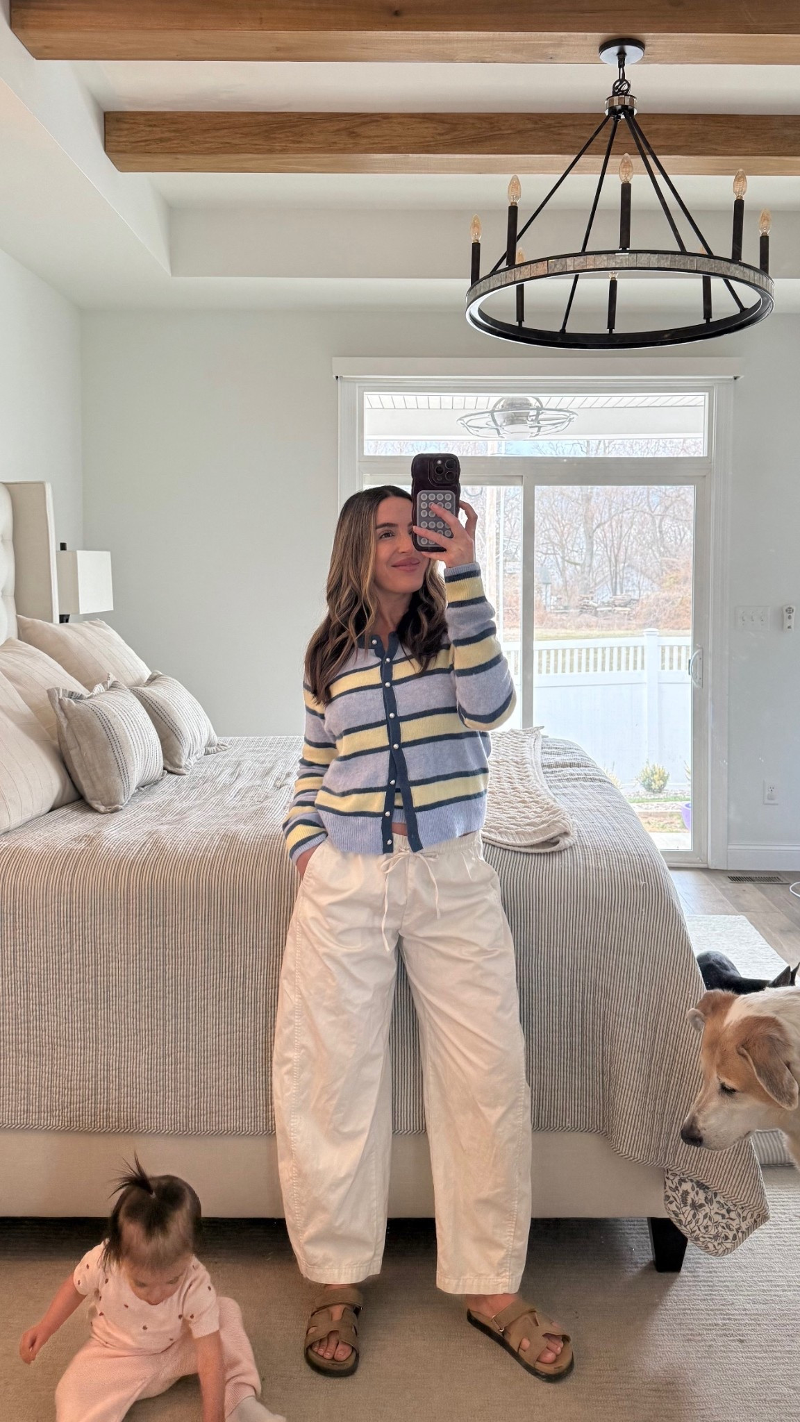 I’m 5’2” in small top + XS pants 

#LTKmomlife #LTKBump #LTKPetite