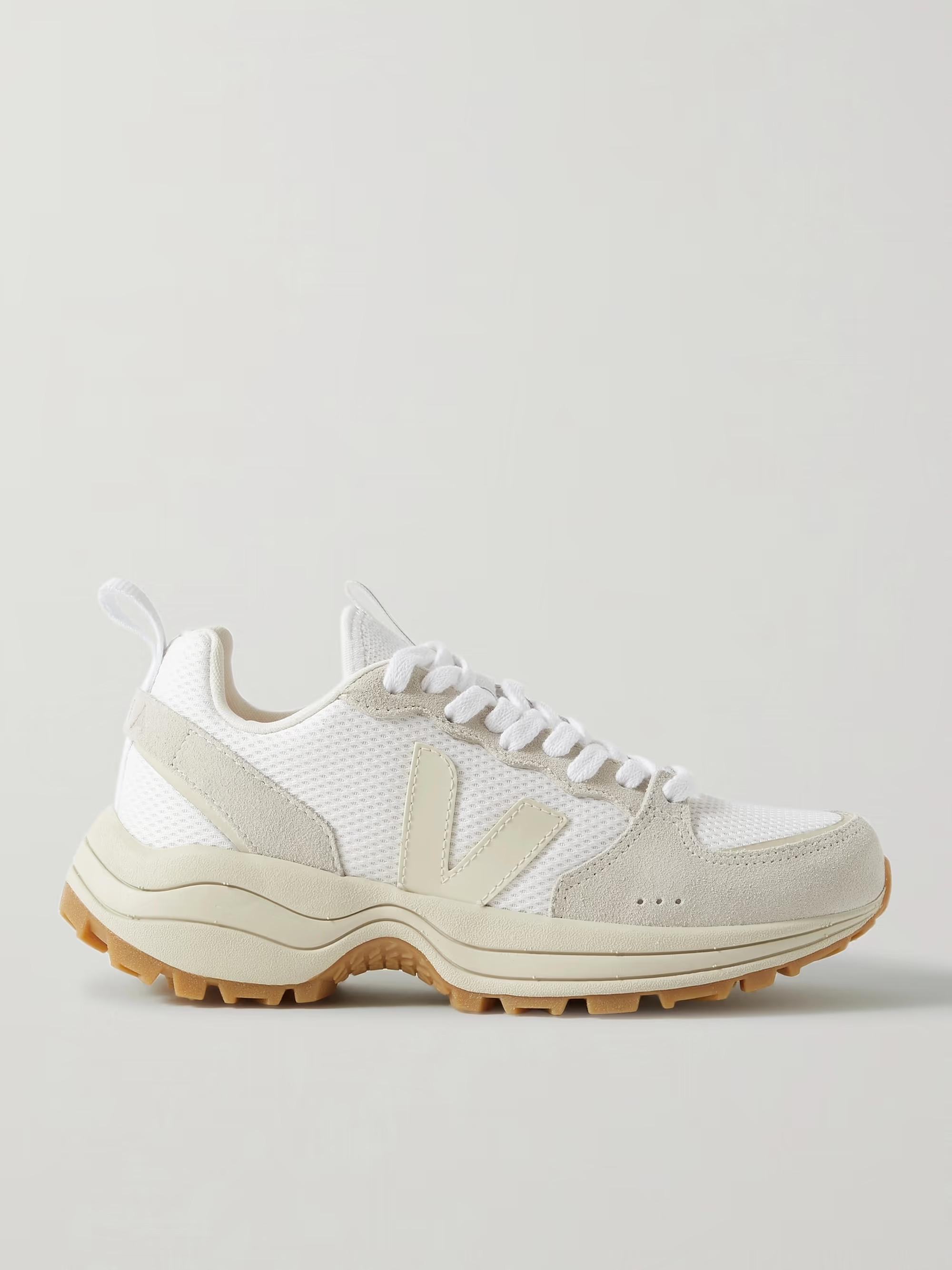 Venturi suede and leather-trimmed Alveomesh sneakers | NET-A-PORTER (US)