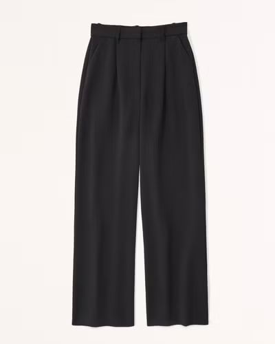 A&F Harper Tailored Premium Crepe Pant | Abercrombie & Fitch (UK)