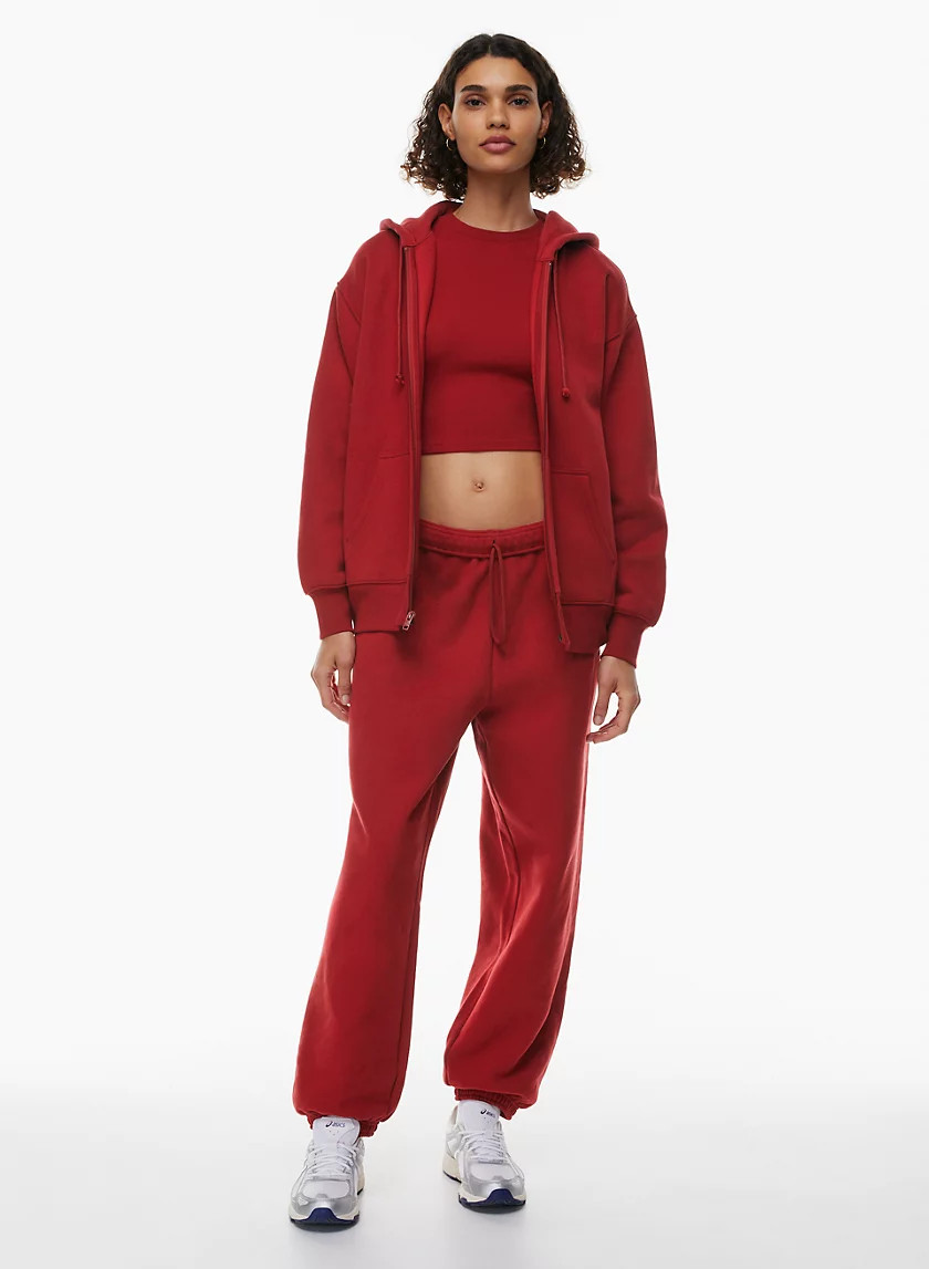COZY FLEECE BOYFRIEND ZIP HOODIE | Aritzia