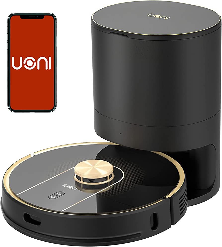 UONI V980Plus Robot Vacuum Cleaner with Self-Emptying Dustbin - Lidar Navigation Robotic Vacuums ... | Amazon (US)
