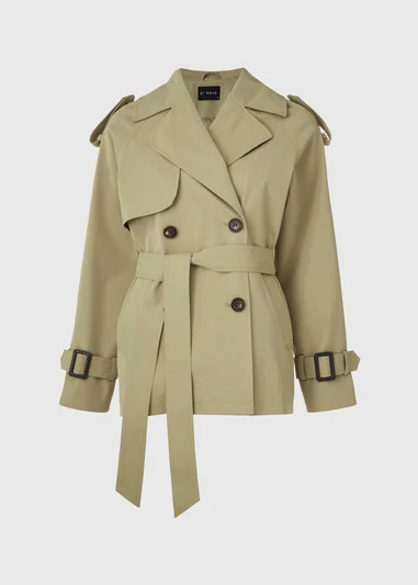 Et Vous Khaki Short Trench Coat - Size 10 | Matalan (UK)