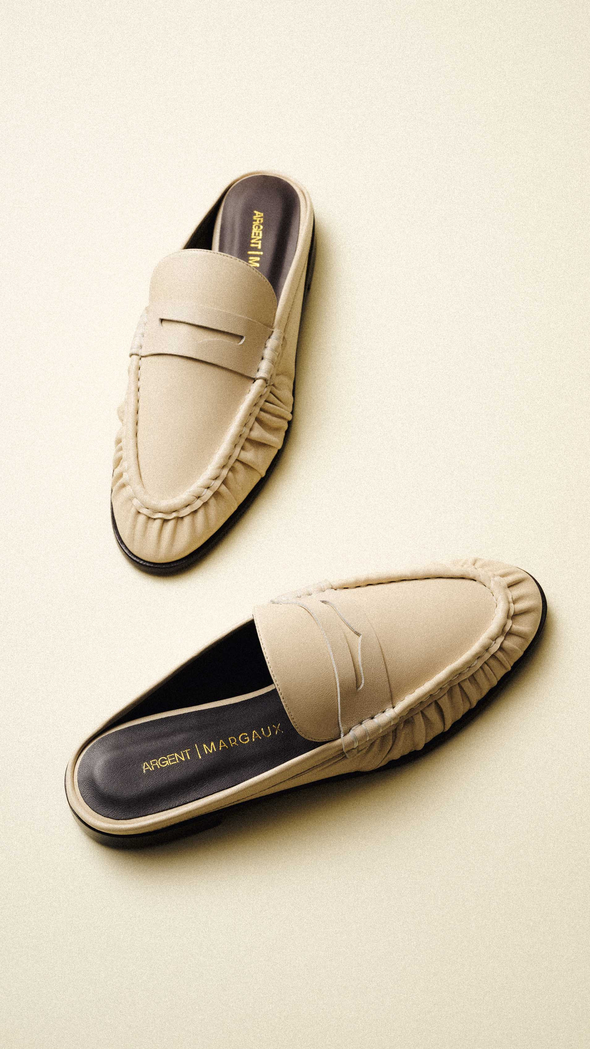 The Astor Loafer Mule | Women's Shoes | Argent x Margaux | Argent