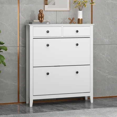 16 Pair Stackable Shoe Storage Cabinet | Wayfair North America