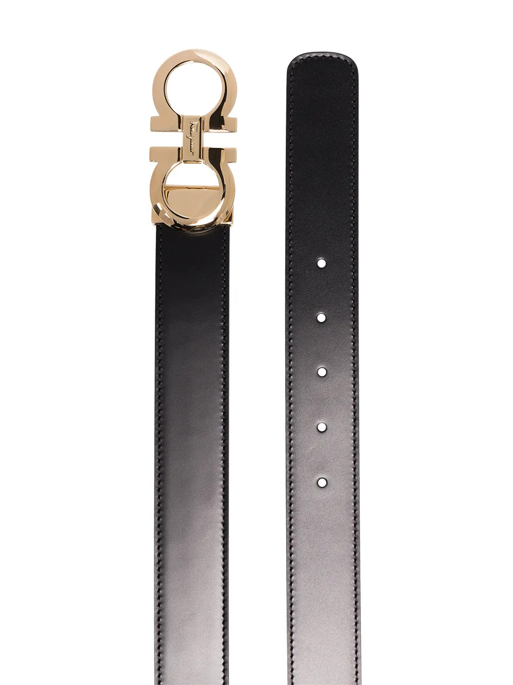 Ferragamo Gancini Reversible Belt | Black | FARFETCH UK | Farfetch Global