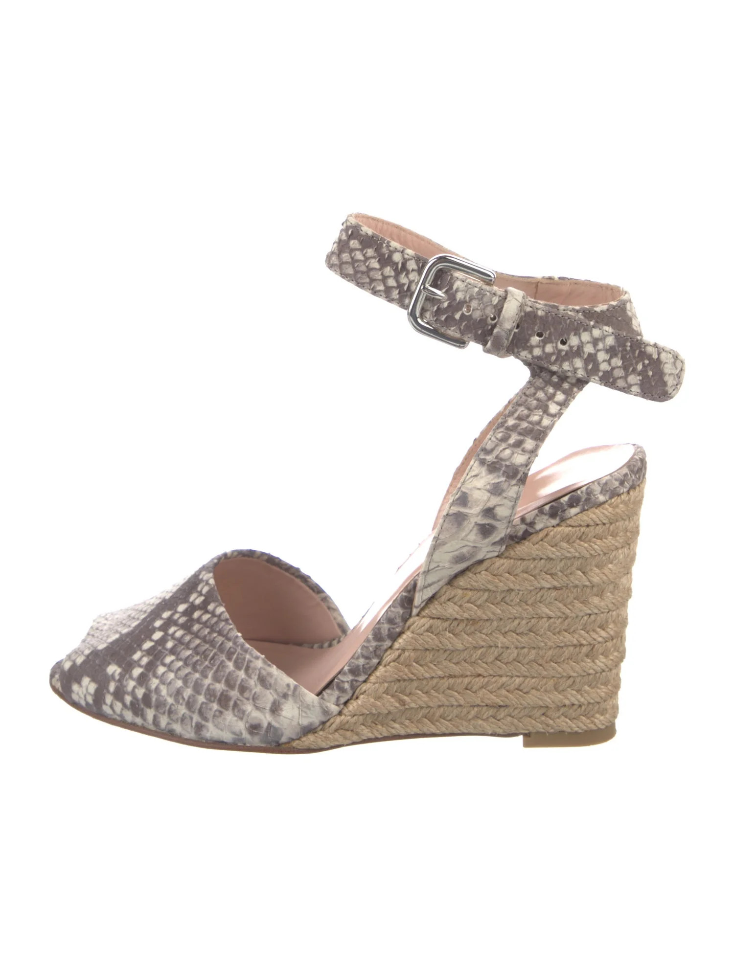 Stuart Weitzman Snakeskin Espadrilles | The RealReal