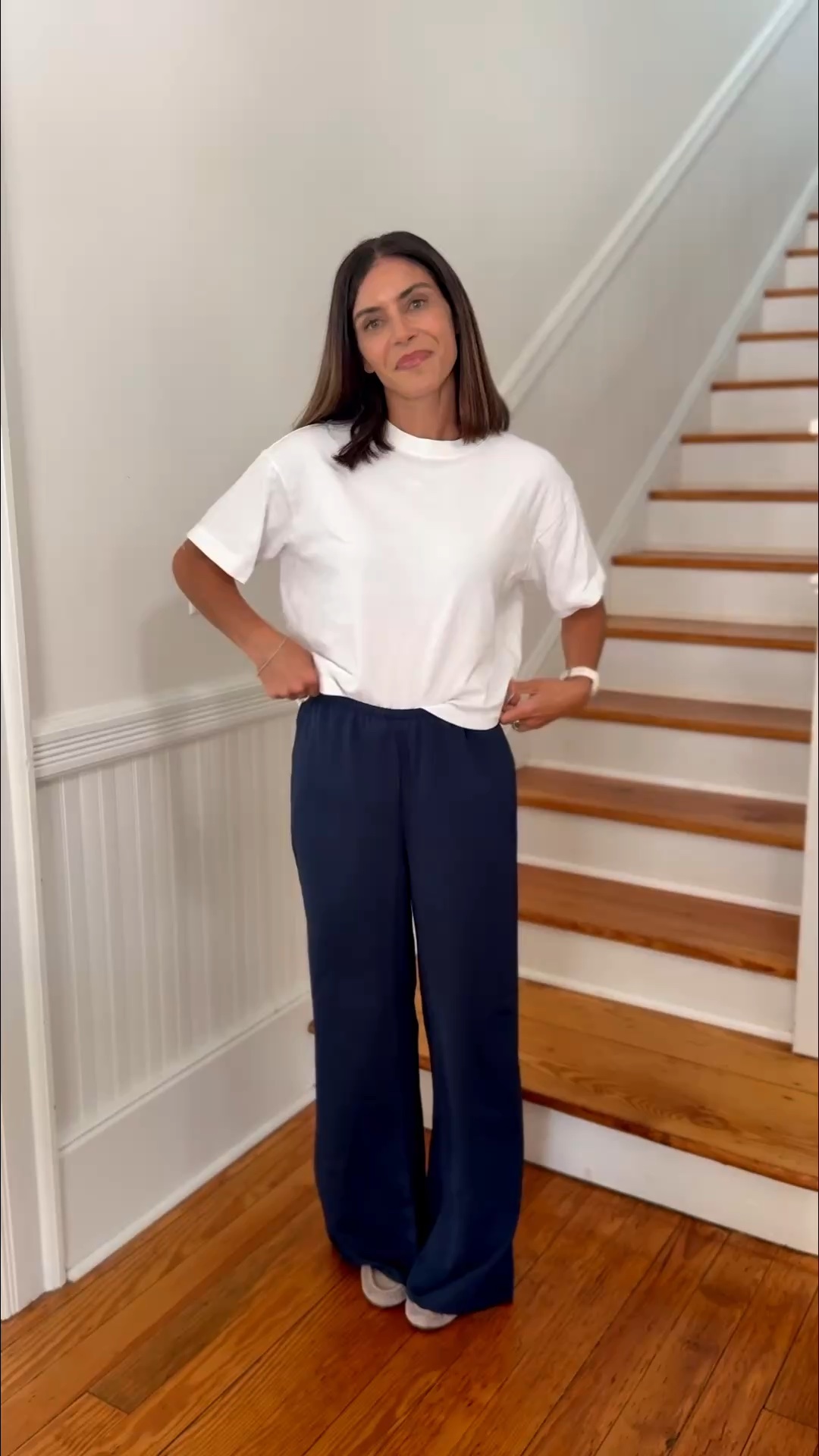 My favorite tee is $9 and these pants are so nice I bought them twice $21 today. Non wrinkle! In x small

#LTKSaleAlert #LTKdayinmylife #LTKgrwm