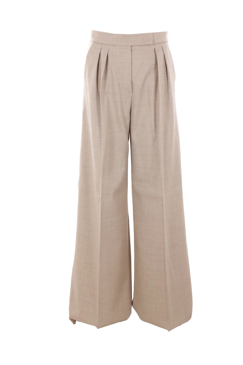 Max Mara Button Detailed Wide Leg Trousers | Cettire Global