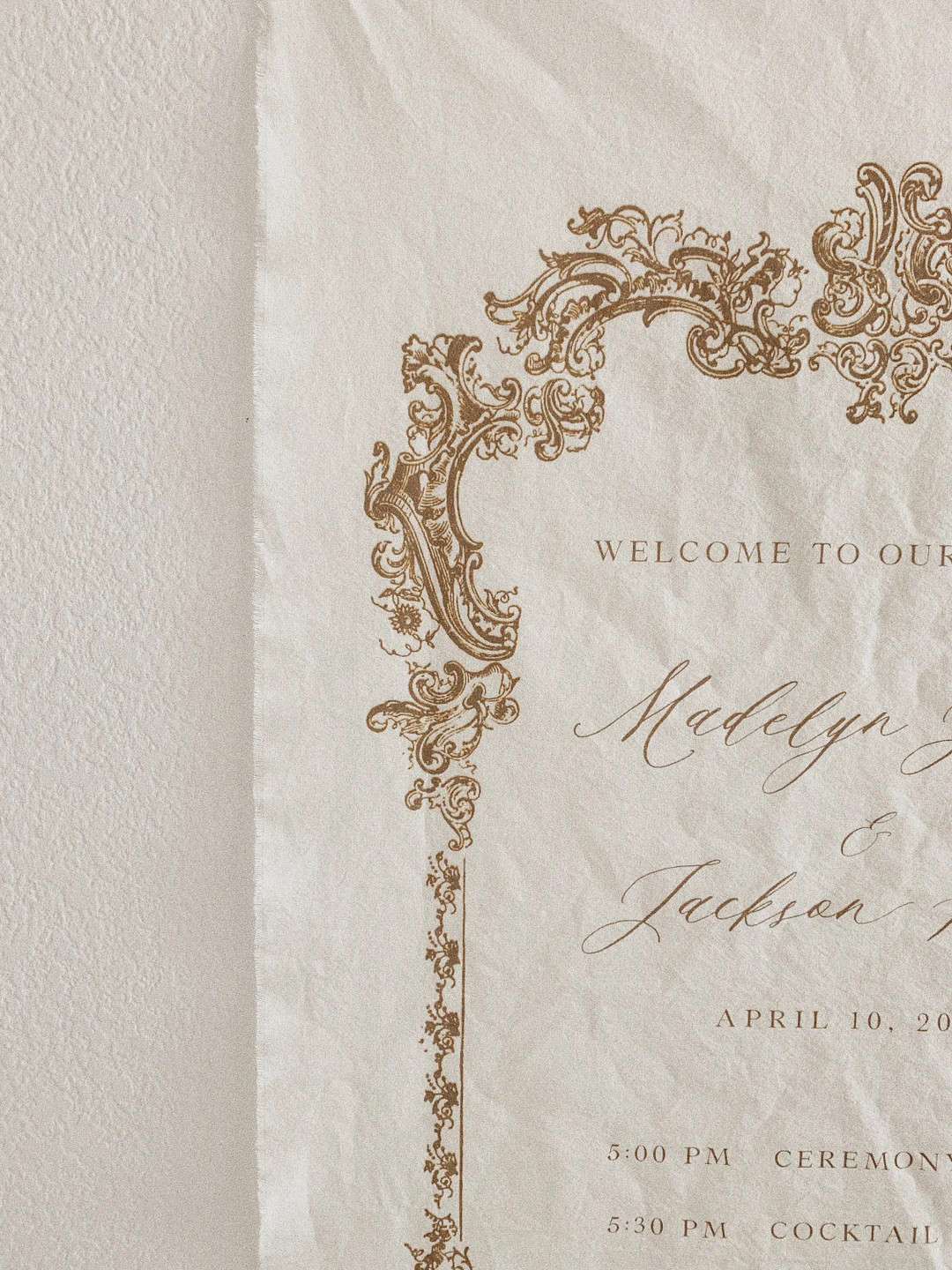 Vintage Wedding Day Timeline Fabric Banner/ Order of Events Wedding Sign/ Wedding Decor/ Semi-cus... | Etsy (US)