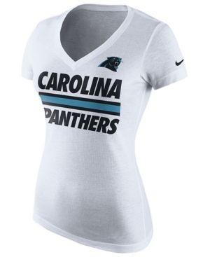 Nike Women's Carolina Panthers Team Stripe T-Shirt | Macys (US)