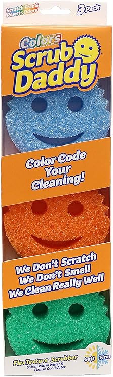 Scrub Daddy Color Sponge - Scratch-Free Multipurpose Dish Sponge Color Variety Pack - BPA Free & ... | Amazon (US)