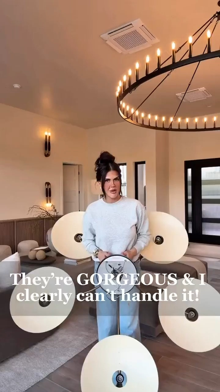 I got these new lights in and apparently I lose all coordination when something is this pretty 😅 I cannot wait to show you the finished install because oversized lighting like this COMPLETELY CHANGES a space. It’s dramatic, it’s elevated, and it makes everything feel custom. 🤩 If you’re in the market for statement lighting, this is your sign. Go big. It makes such a difference. And yes… I’ll try not to hip thrust the next one 😂 oversized chandelier statement lighting modern luxury lighting high ceiling lighting designer inspired home #summerthompsonstyles

#LTKvlog #LTKHome #LTKdayinmylife