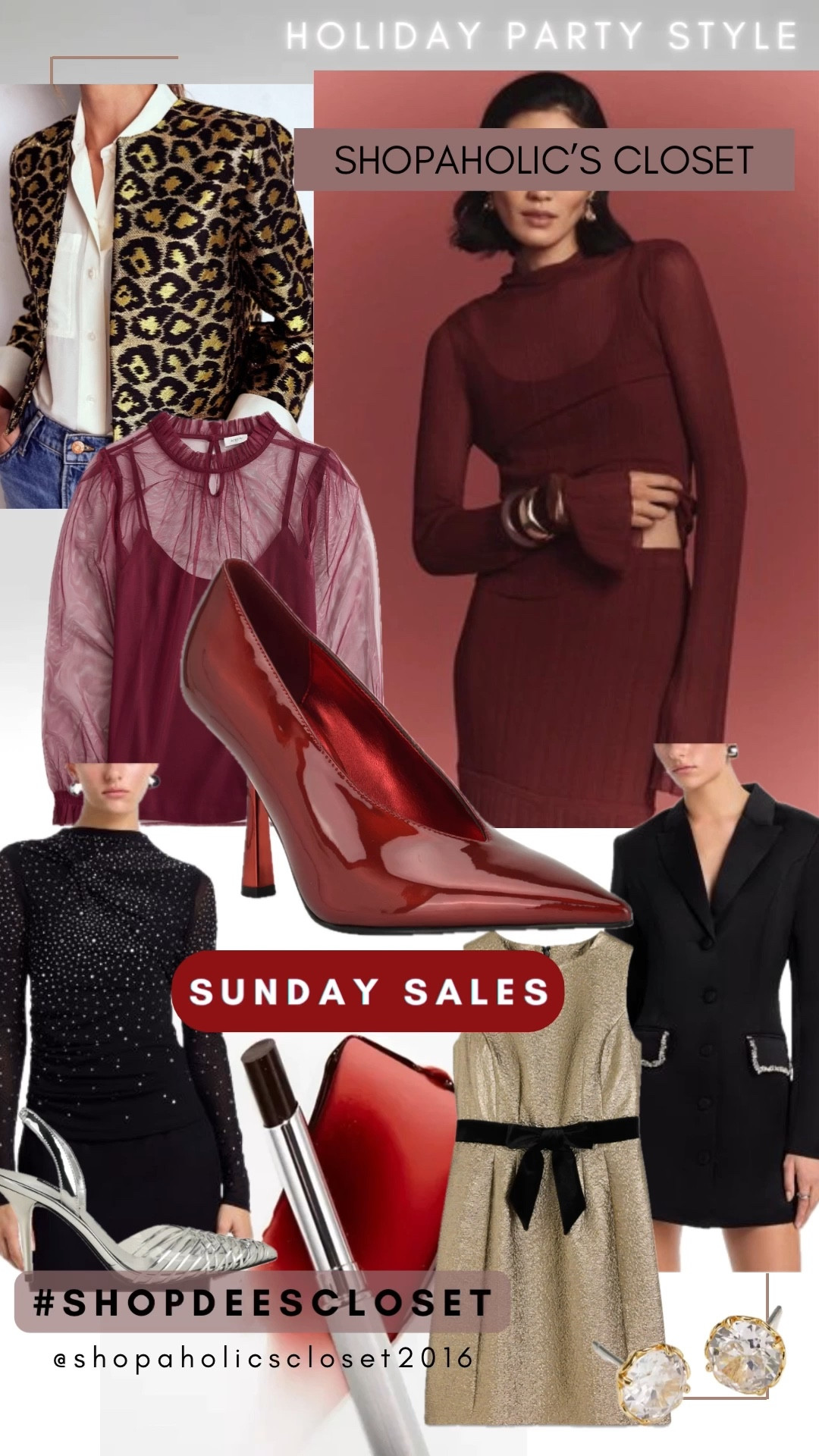Happy Sunday!

With all the holiday parties coming up this year I’m looking for deals on cute, chic styles.  In that vein, these are the sales I’m watching today.

Bloomingdale’s- Friends and Family
Macy’s- Friends and Family
Boden- 10% off womenswear 
Nine West- Green Friday sale
Anthropologie- Extra 40% off sale

#shopdeescloset #shopaholicscloset

#LTKSaleAlert #LTKHoliday