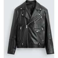 Zara - Faux Leather Biker Jacket - Men - Black - Men | Zara US