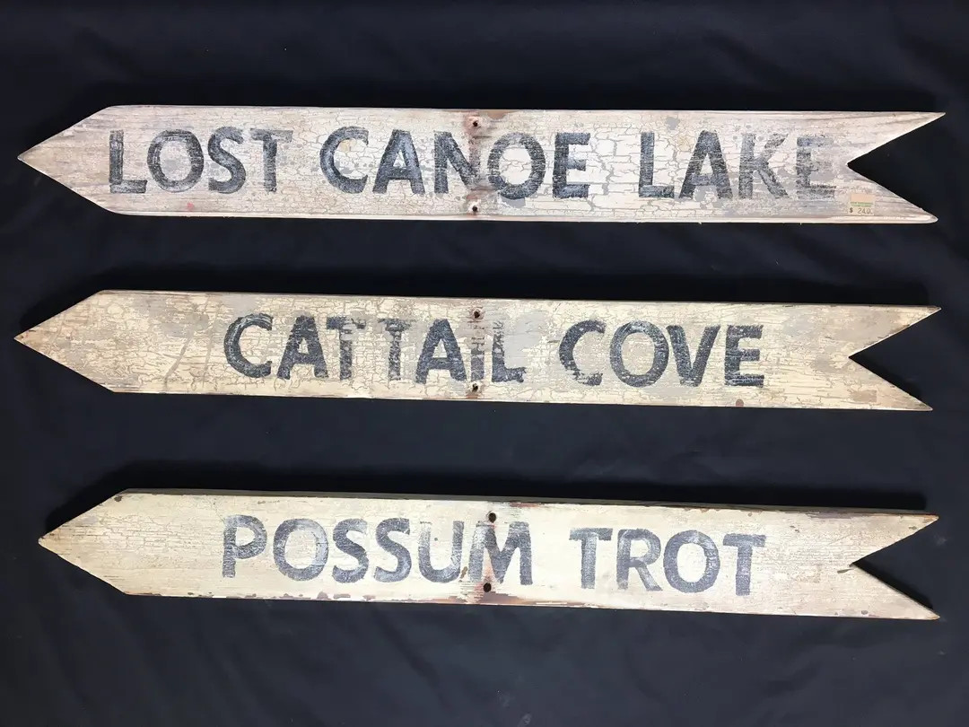 Custom Directional Vintage White Wood Arrows - Cabin Signs Lake House Base Camp Hiking - Etsy | Etsy (US)