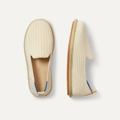 The Mini Loafer (for Kids) - Cream Puff Stripe | Rothy's