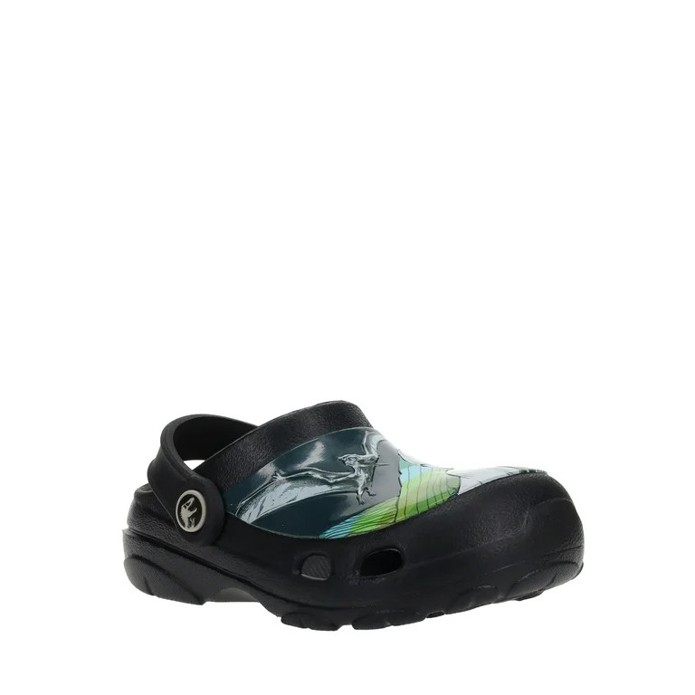Jurassic World Toddler Boys Casual Black Clogs with Back Strap | Walmart (US)