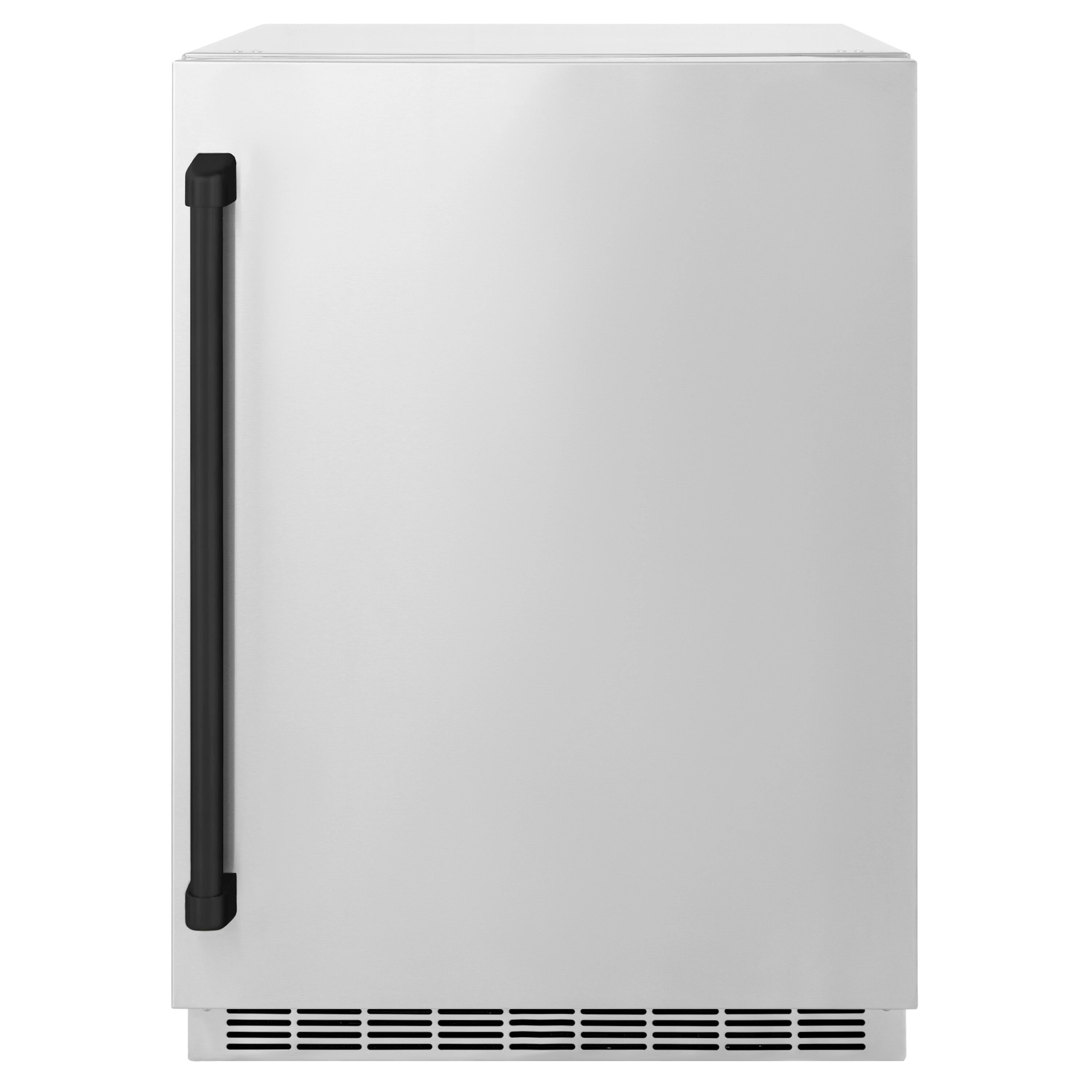 ZLINE KITCHEN & BATH 23.88-in W 151 -Can Capacity Stainless Steel with a Matte Black Handle Built-in/Freestanding Indoor or outdoor Beverage | Lowe's