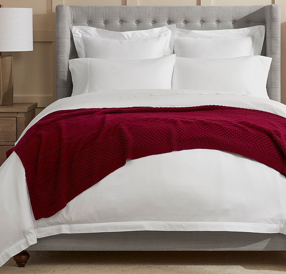 Aran Knit Throw Blanket | Boll & Branch