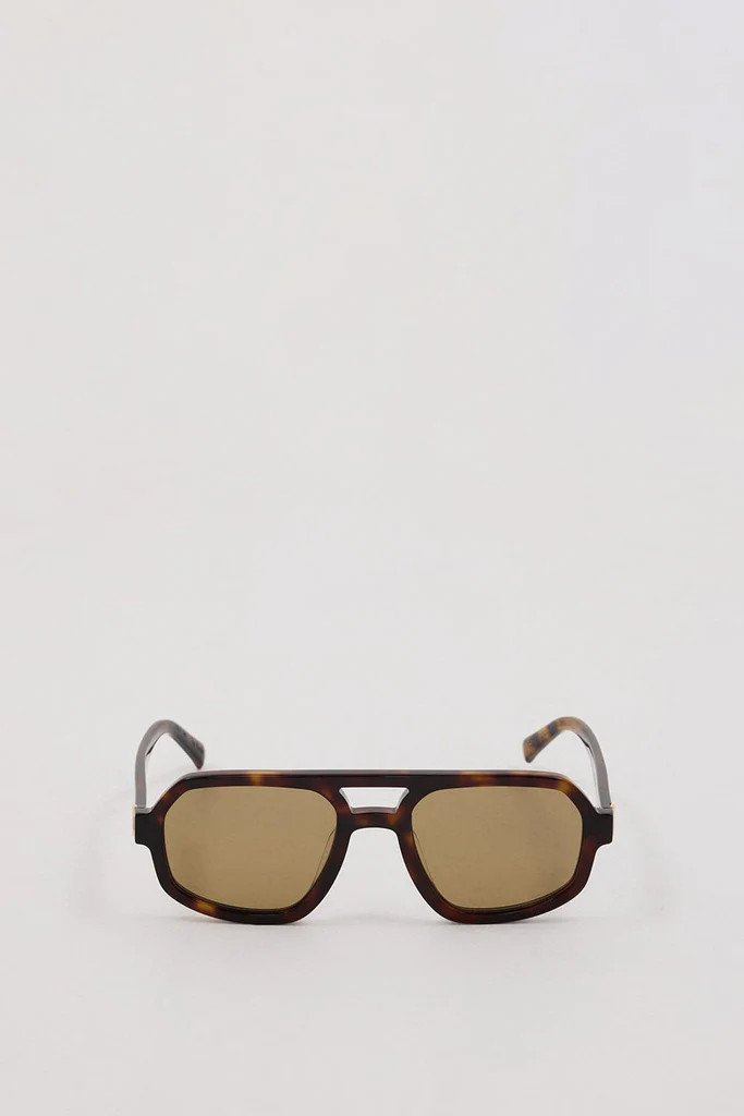 LUV LOU THE BANKS KHAKI SUNGLASSES | DISSH