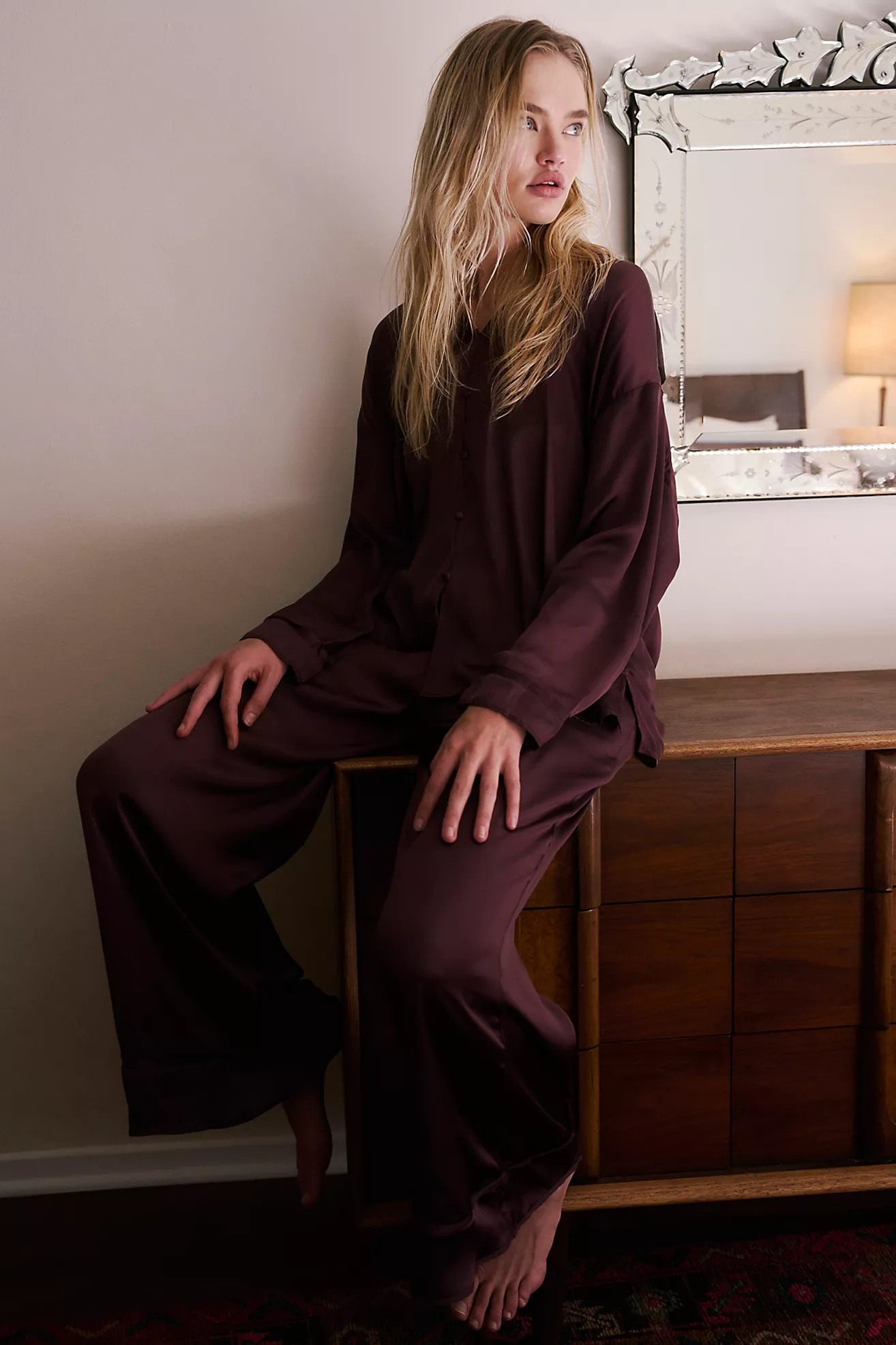 Dreamy Days Solid PJ Set | Free People (Global - UK&FR Excluded)