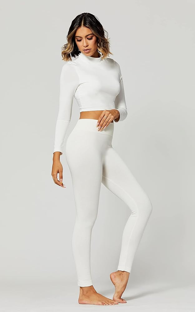 Premium Women's Fleece Lined Leggings - High Waist - Regular and Plus Size - 20+ Colors | Amazon (US)