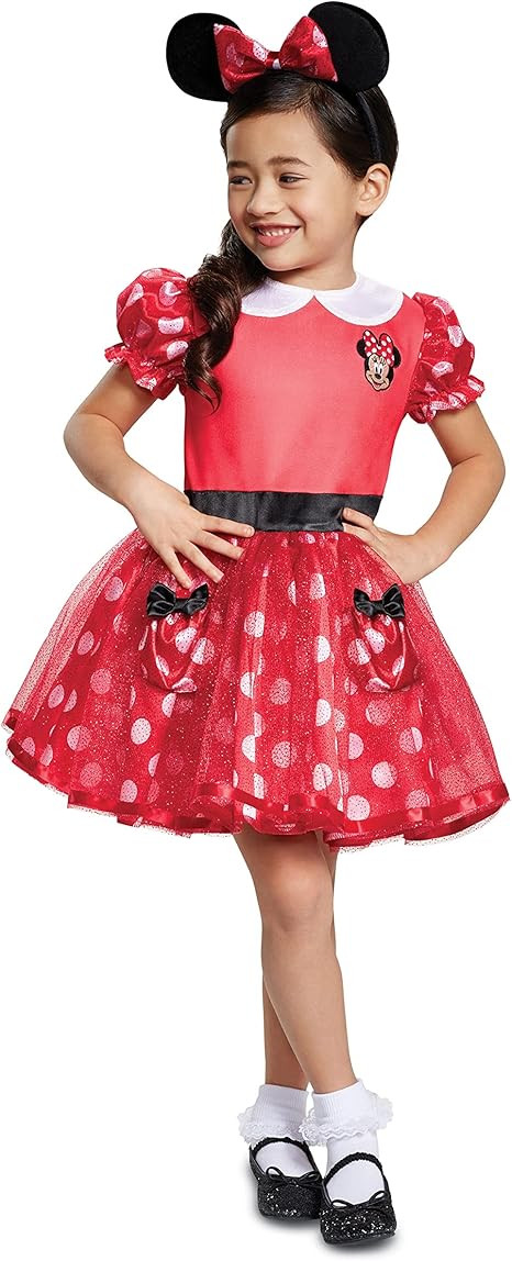 Disguise Disney Minnie Mouse Girls' Costume, Red Size/(2T) | Amazon (US)