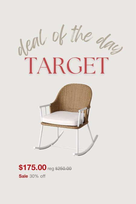 Patio rocker on deal of the day!