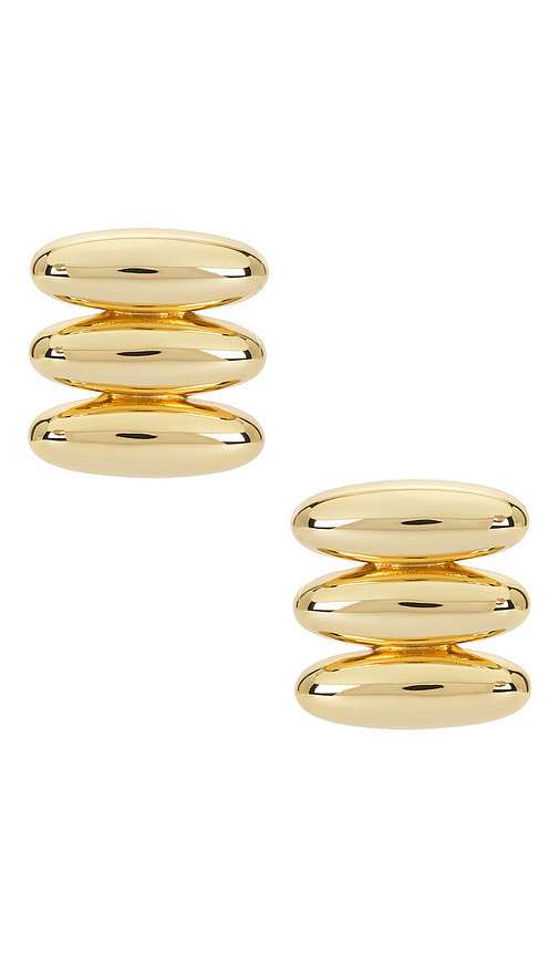 Luv AJ Milan Bead Stud Earrings in Gold. Size all. | Revolve Clothing (Global)