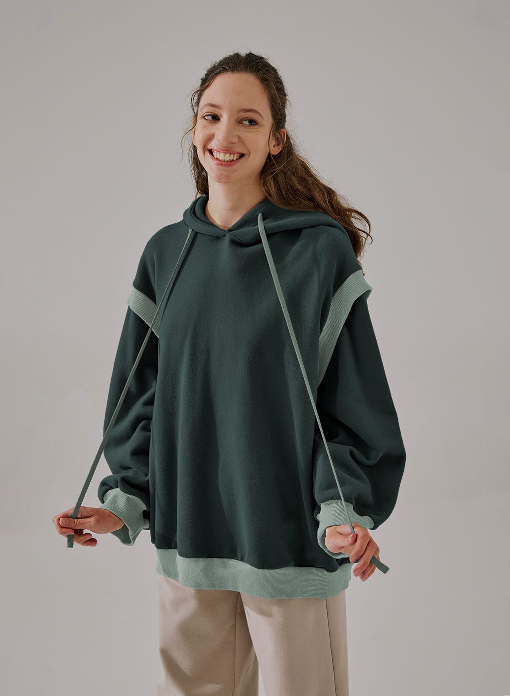 Layered Drawstring Hoodie | NAP Loungewear