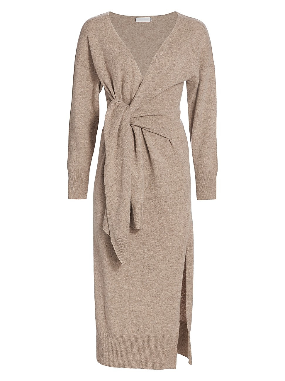 Jonathan Simkhai Women's Skyla Loungewear Knit Wrap Dress - Fawn - Size Large | Saks Fifth Avenue