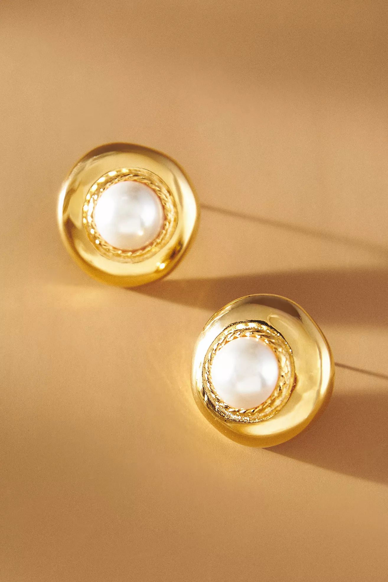 Kenneth Jay Lane Pearl Button Earrings | Anthropologie (US)