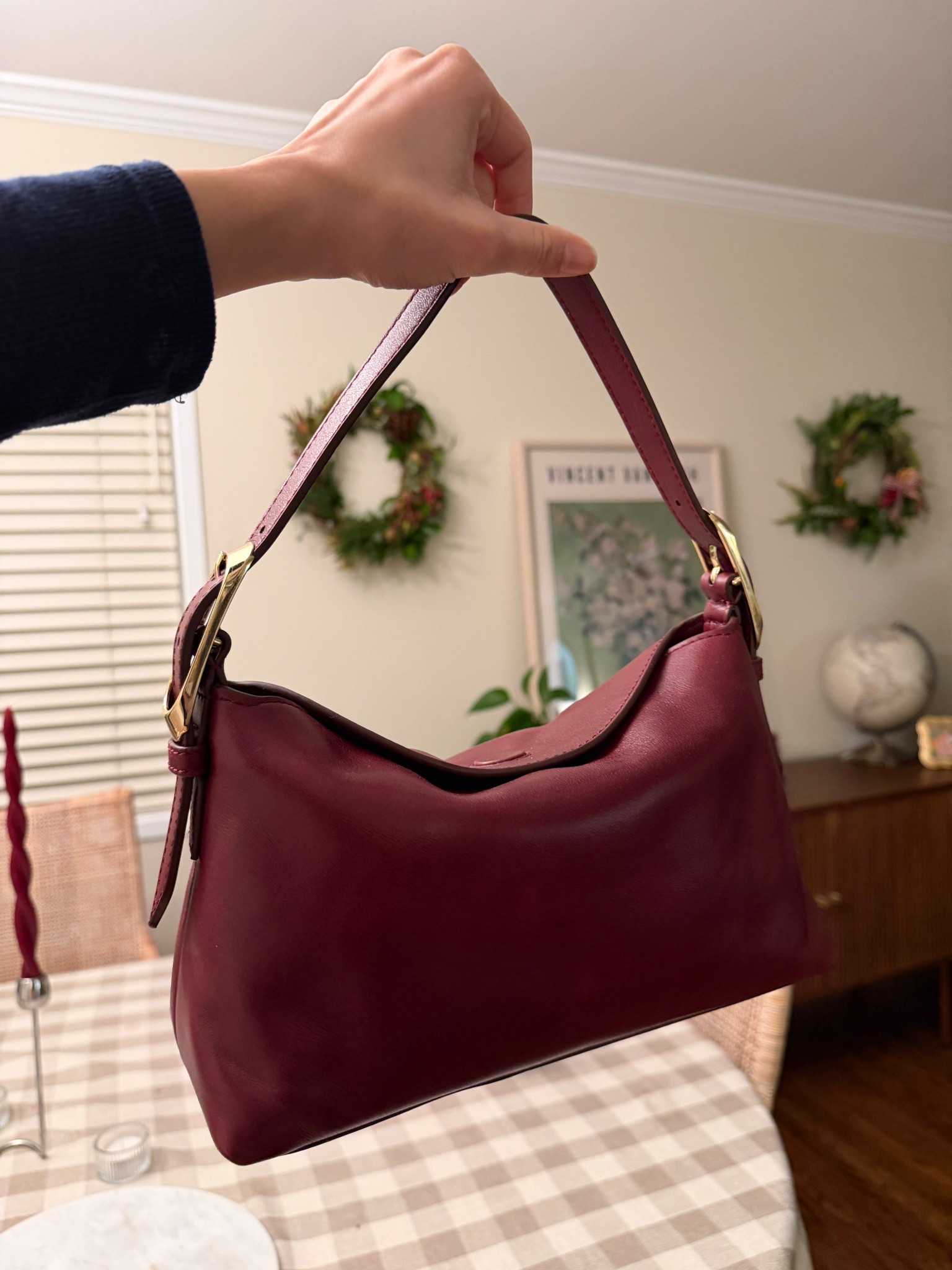 The cutest handbag 👜 50% off in store! A great deal for 100% leather and on trend color 

#LTKHoliday