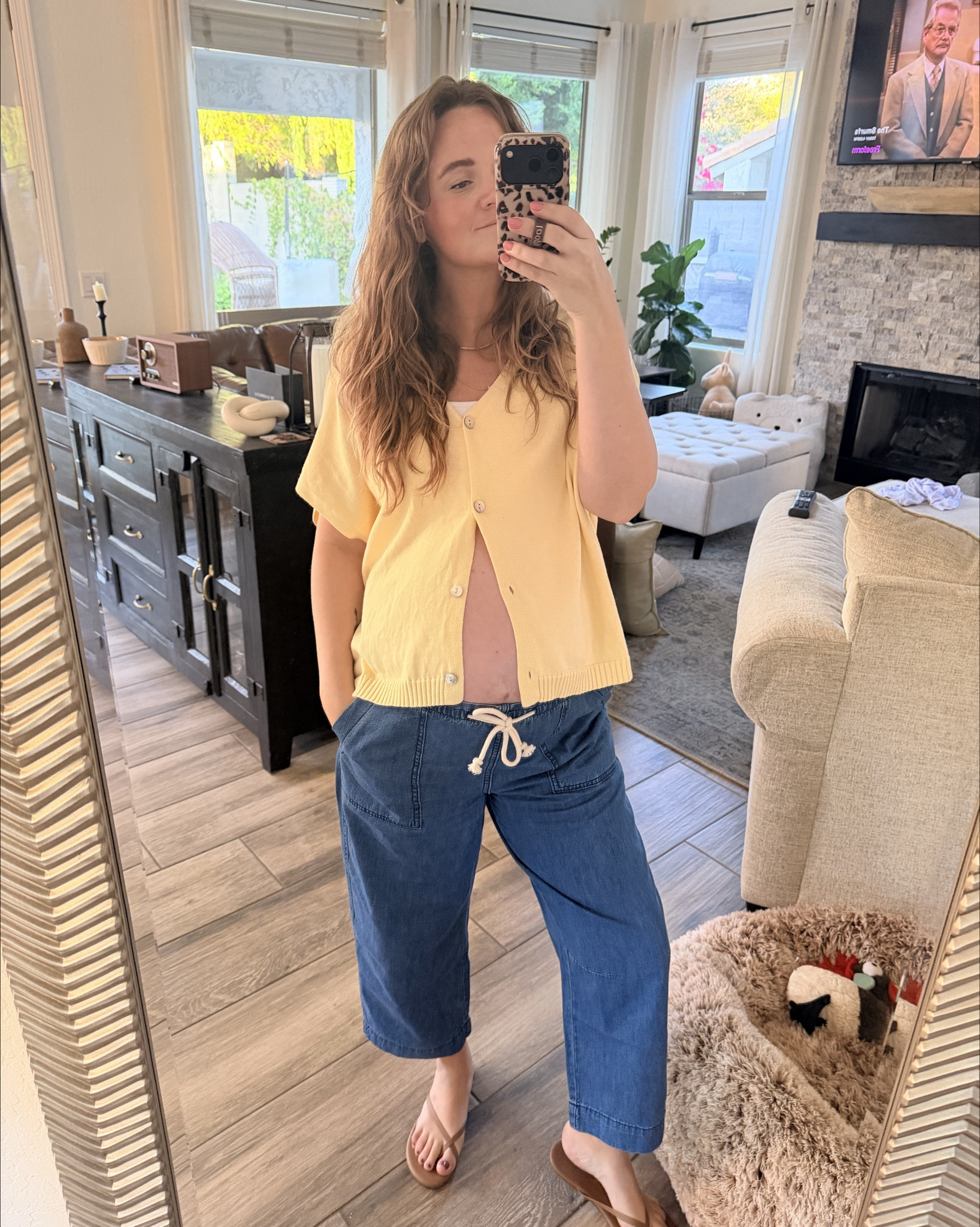 30 weeks pregnant and I feel so cute in these Old Navy pull on denim pants with this butter yellow cardigan. Perfect for spring! 

#LTKBump #LTKootd #LTKSaleAlert