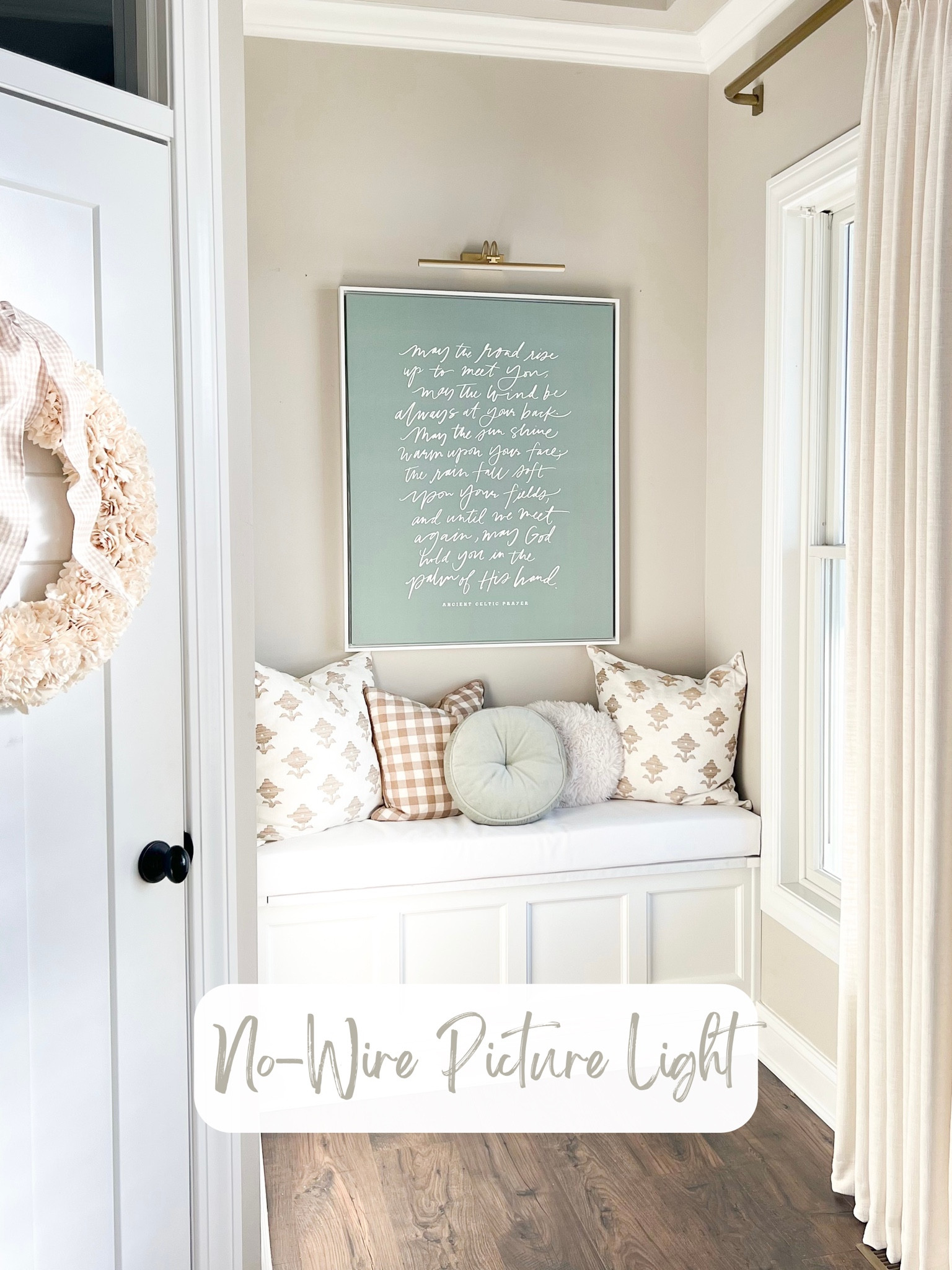 Add a picture light anywhere with this no-wire light (as seen in my reel). Also linking the other items in our entryway  

#LTKHome