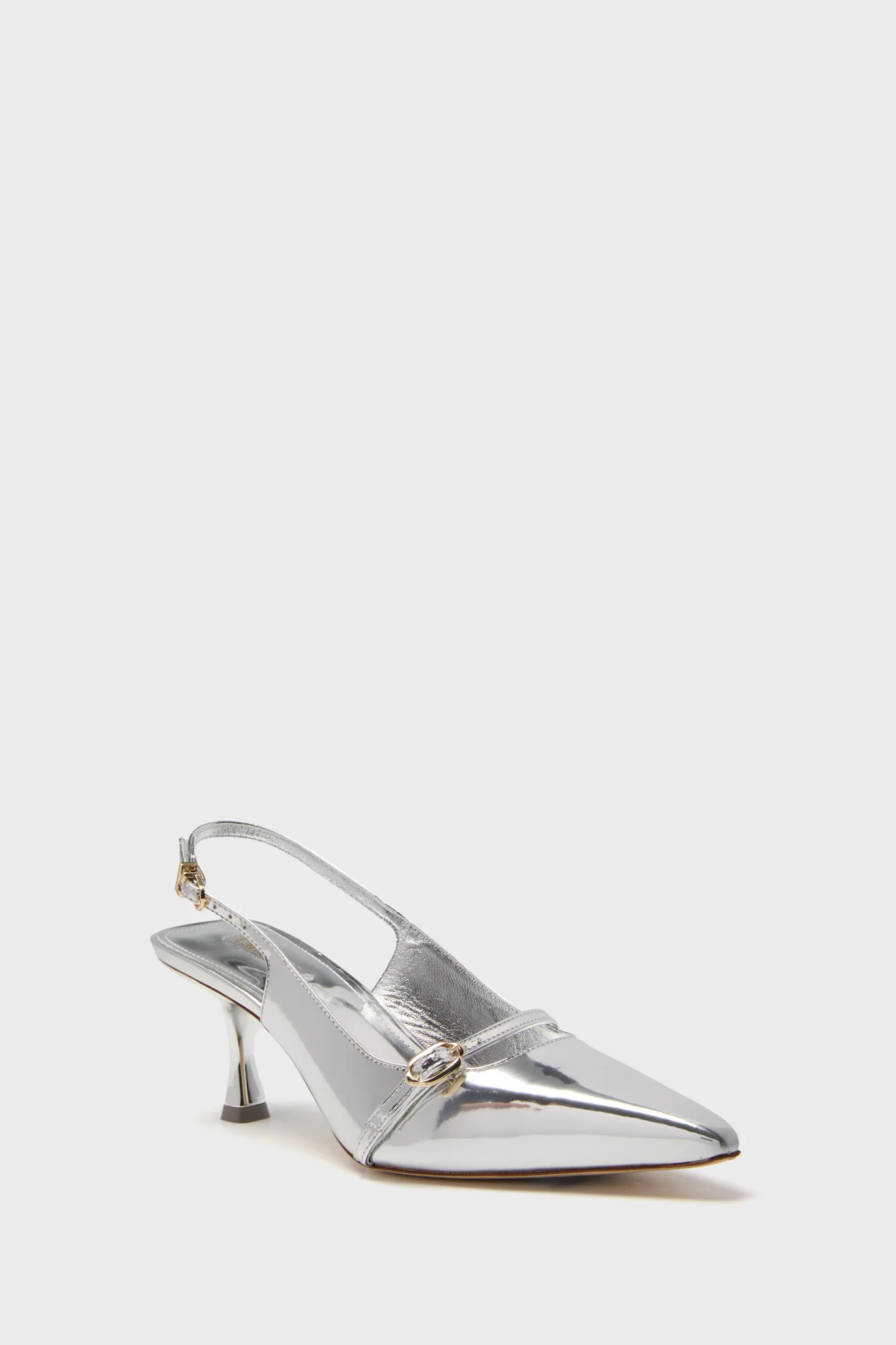 Silver Specchio Ines Pump | Tuckernuck (US)