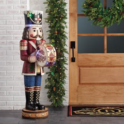 Merry Christmas LED Nutcracker | Frontgate | Frontgate