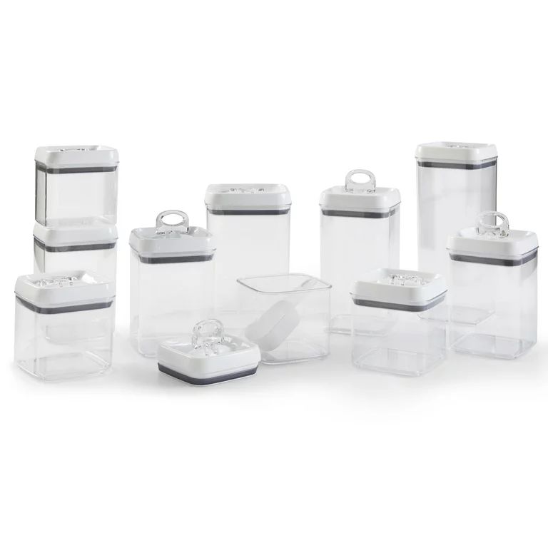 Better Homes & Gardens Canister Pack of 10 - Flip-Tite Food Storage Container Set with Scoop and ... | Walmart (US)