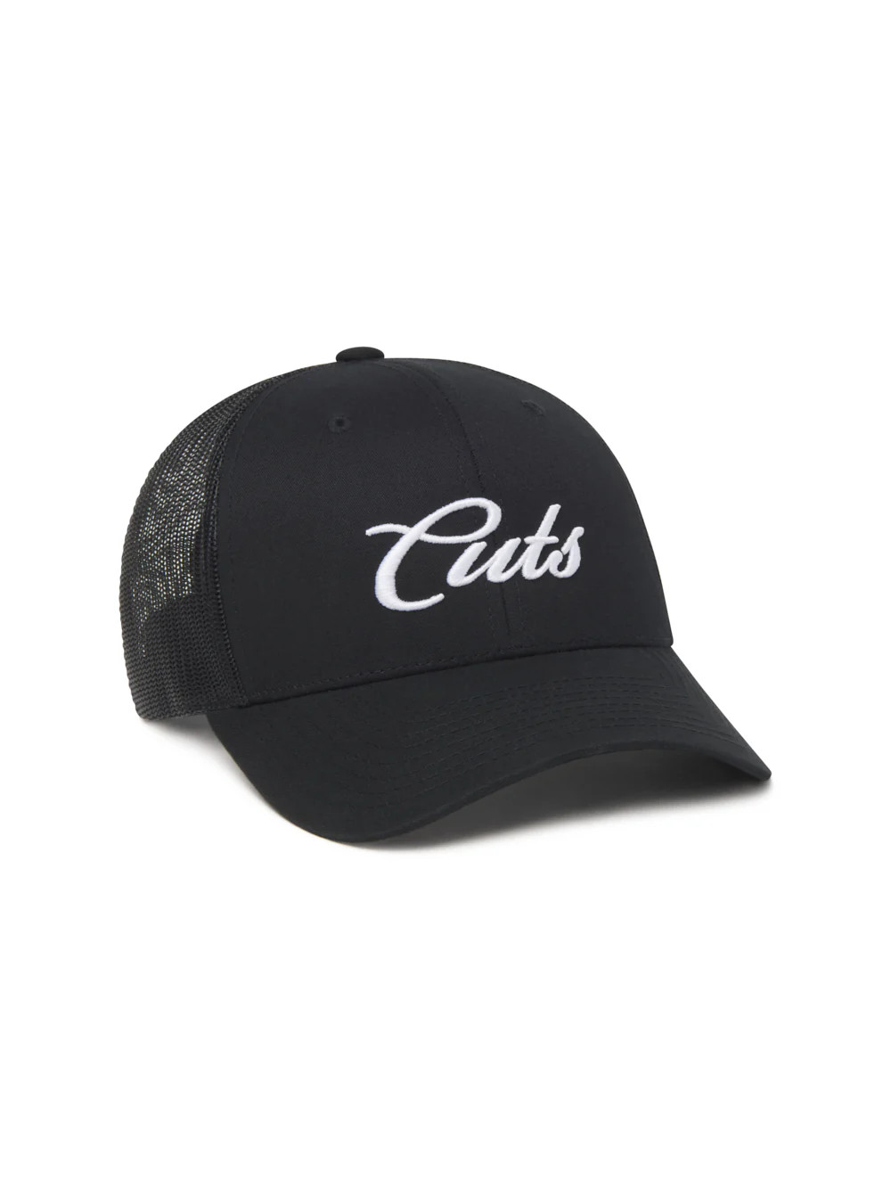 Script Trucker Hat | Black | Cuts Clothing
