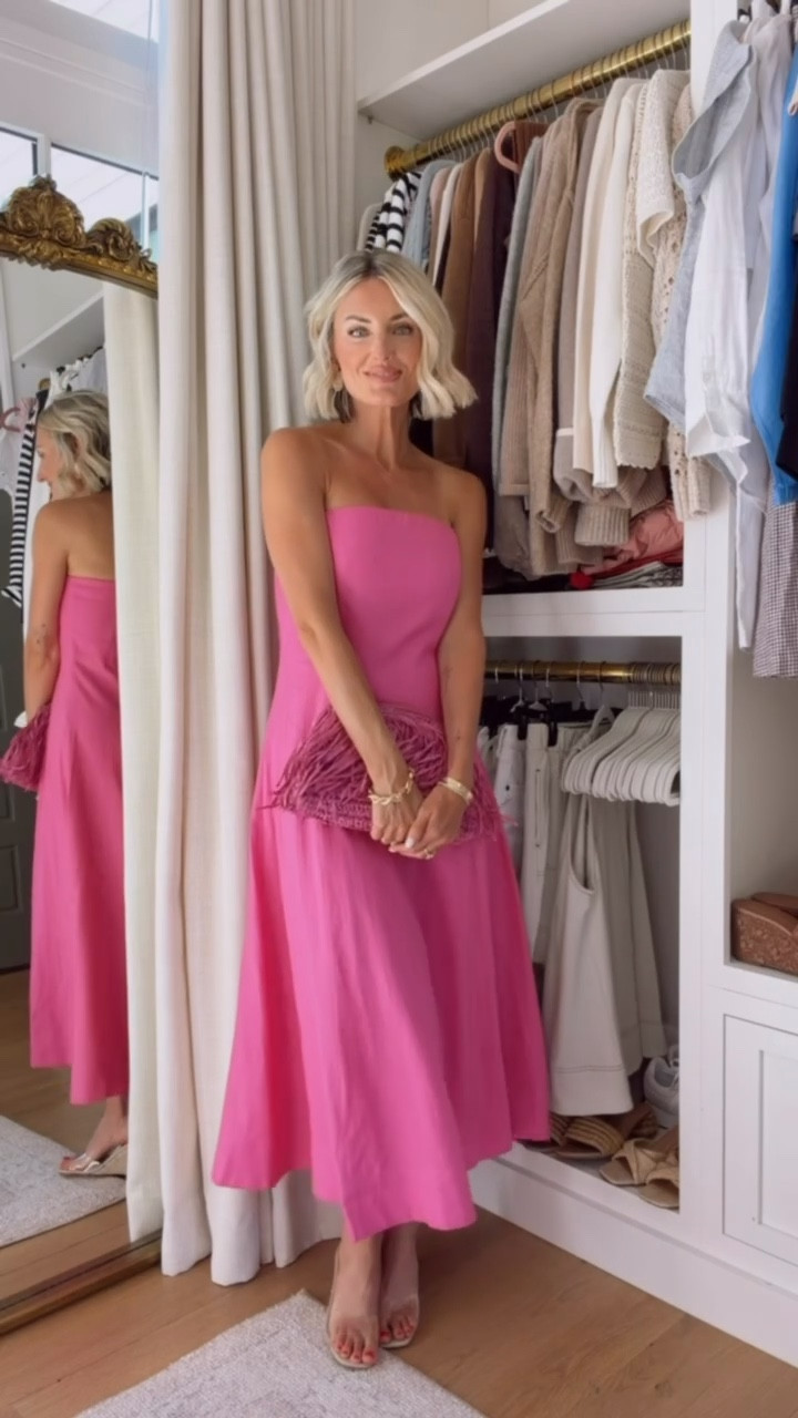 The pink dress with the pink clutch! 😍 I’m obsessed with this look, and it’s currently on major sale! Wearing size 0 in the dress!

Loverly Grey, Ann taylor, pink dress, summer dress, resort wear, summer wedding guest dress, Memorial Day sale 

#LTKWedding #LTKSaleAlert #LTKSeasonal