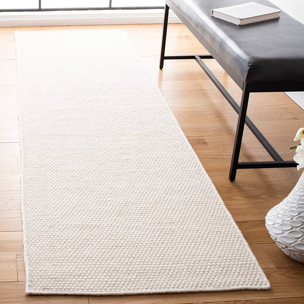 SAFAVIEH Vermont Collection 2'3" x 8' Ivory VRM801A Handmade Premium Wool Entryway Foyer Living R... | Amazon (US)