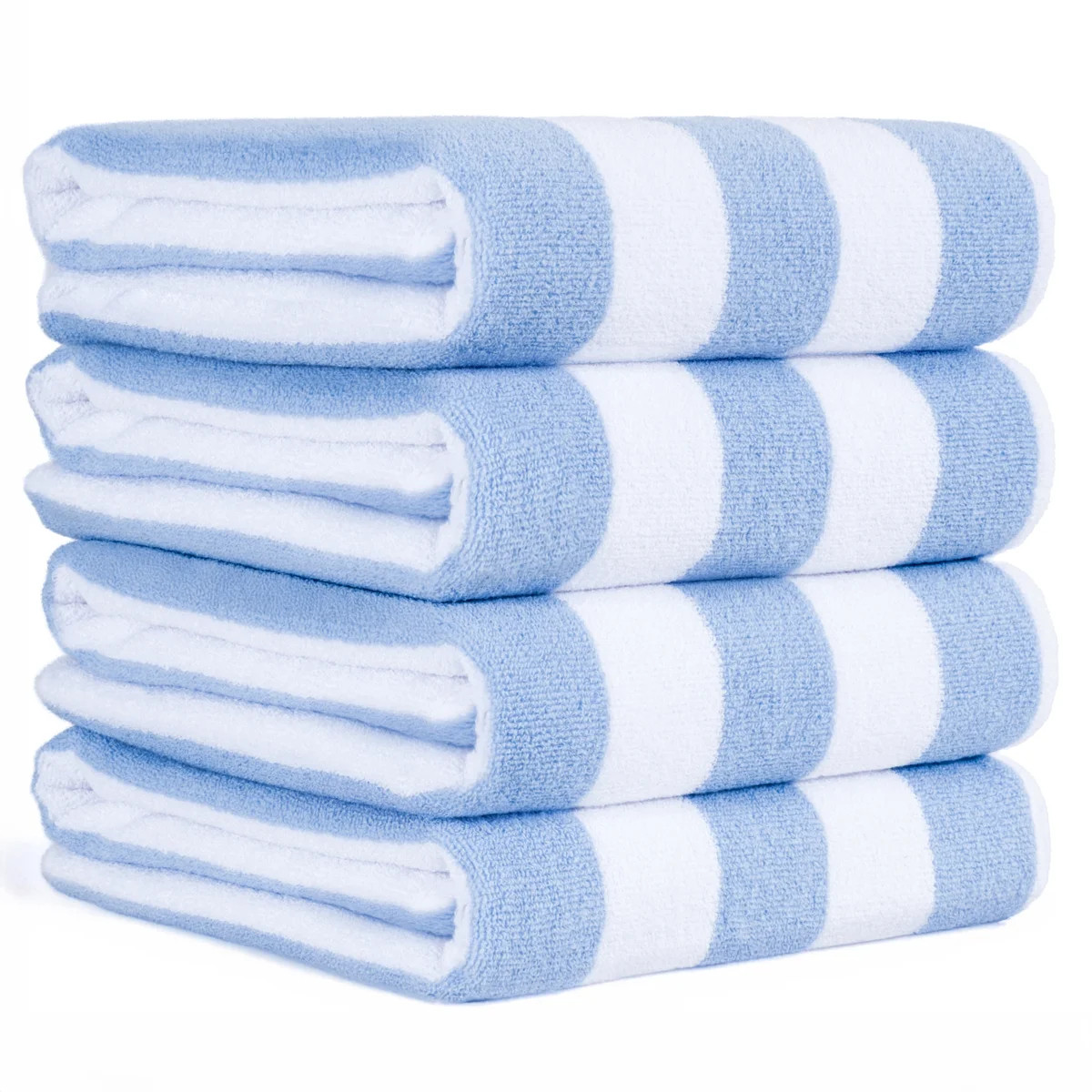 Devontia Cabana Striped Beach Towels, 30x60 inch 4 Piece Oversize Pool Towels (Set of 4) | Wayfair North America