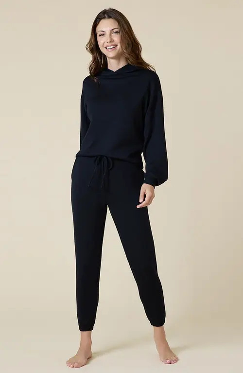 Softies Athleisure DreamTech Oversize Hoodie Lounge Set in Black at Nordstrom, Size Medium | Nordstrom