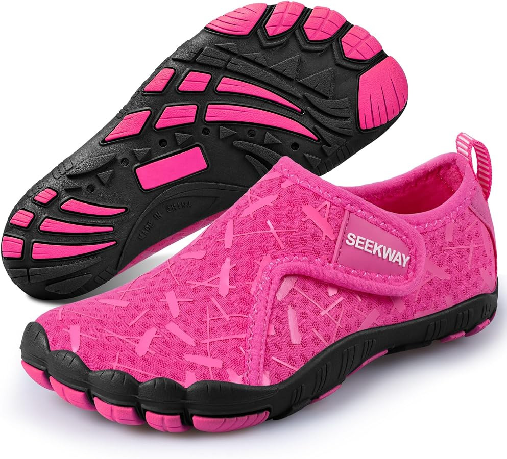 SEEKWAY Barefoot Water Shoes for Kids - Wide Toe Box and Quick-Dry Sand Shoes Toddler for Hiking ... | Amazon (US)