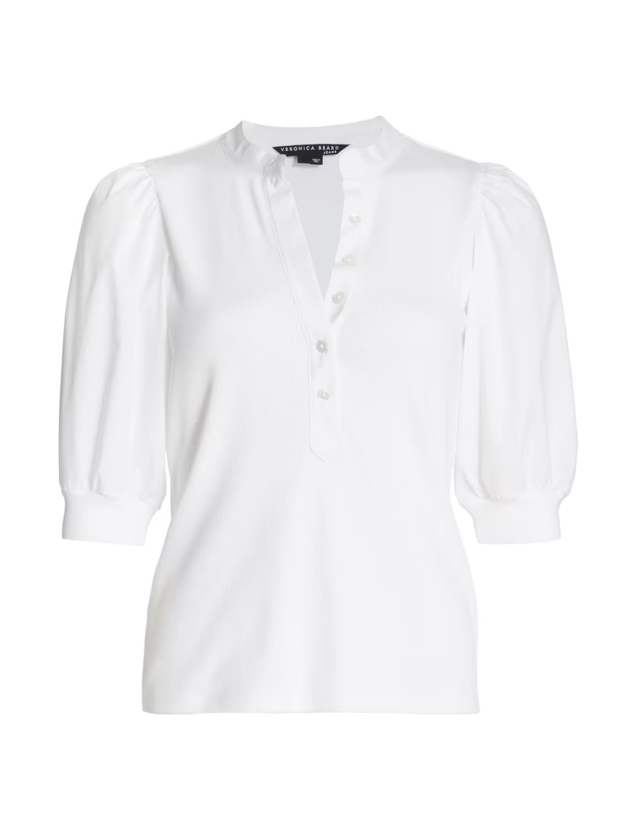 Veronica BeardCoralee Puff-Sleeve Top | Saks Fifth Avenue
