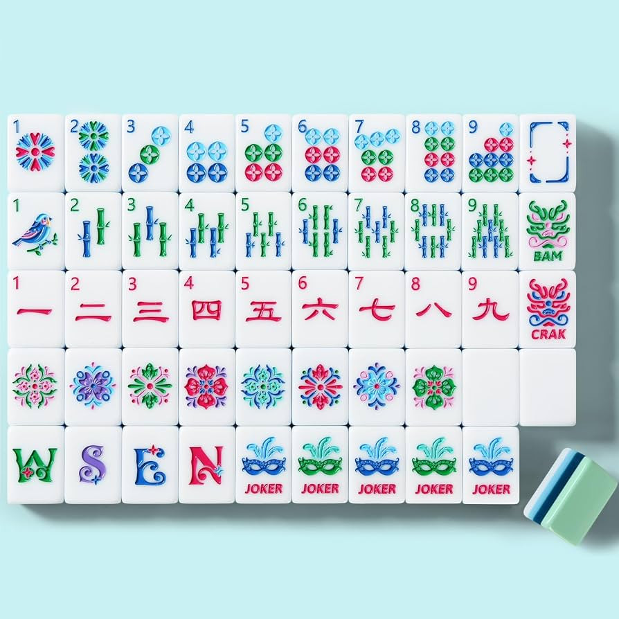 American Mahjong Tile Set, 160 Green 4 Layer Mah Jong GameTiles with Tile Bag, Gift-Ready Storage... | Amazon (US)