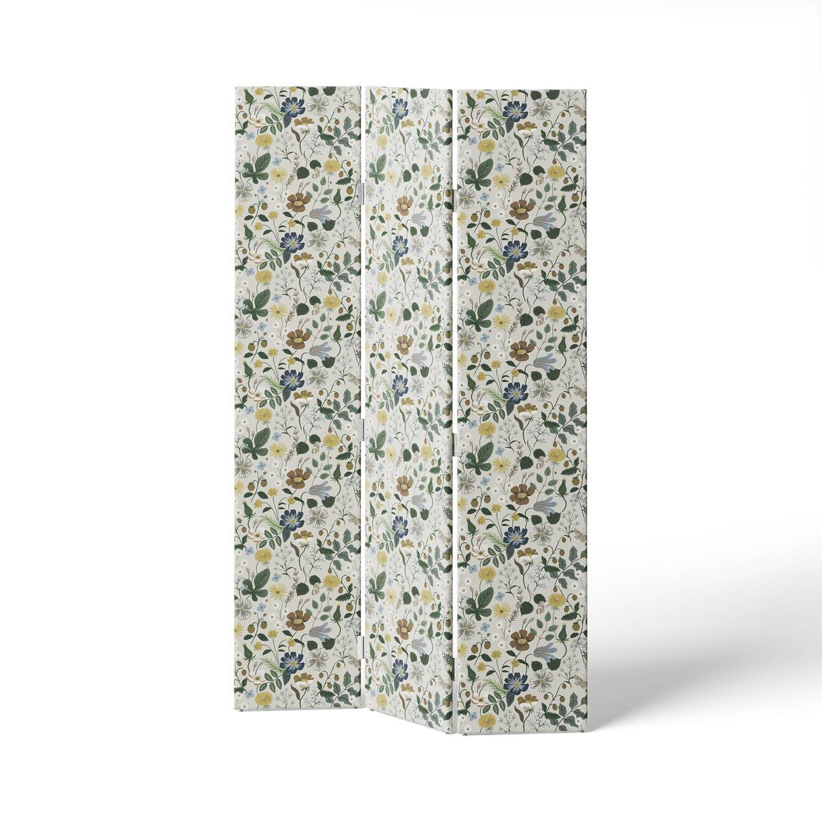 Rifle Paper Co. x Target 72" Strawberry Fields 3 Panel Room Divider Screen Taupe | Target